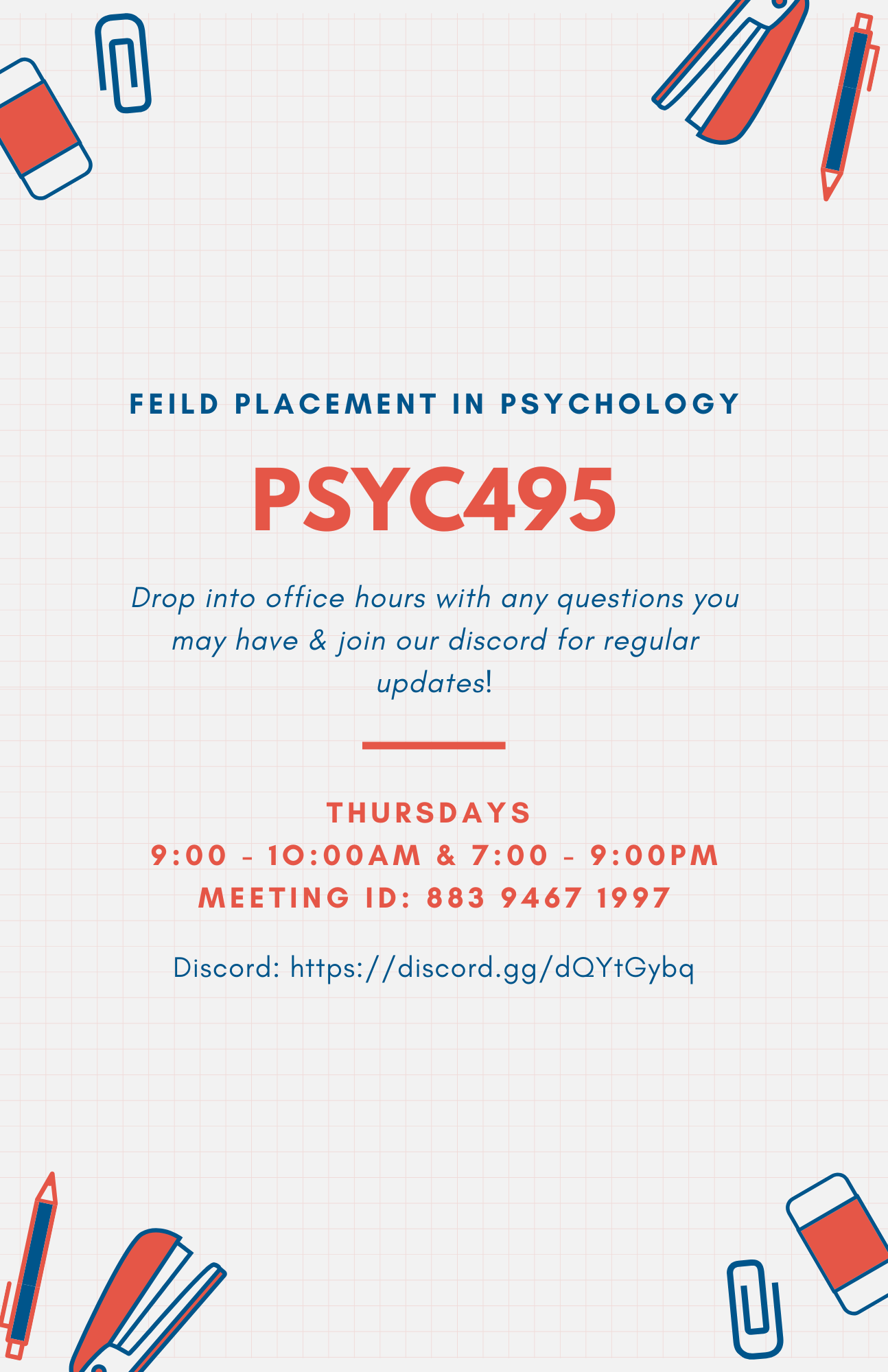 Psyc 495 Info Session